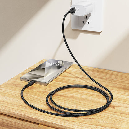 Kabl za Podatke i Punjenje USB-A - USB-C Borofone BX116 Certain, 18W, 1m, Crni