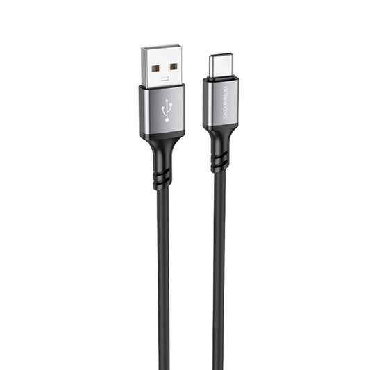 Kabl za podatke i punjenje USB-A - USB-C Borofone BX83, 18W, 1m, Crni
