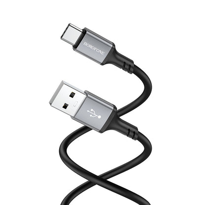 Kabl za podatke i punjenje USB-A - USB-C Borofone BX83, 18W, 1m, Crni