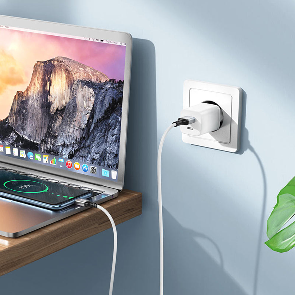 Kabl za podatke i punjenje USB-A - USB-C Borofone BX83, 18W, 1m, Crni