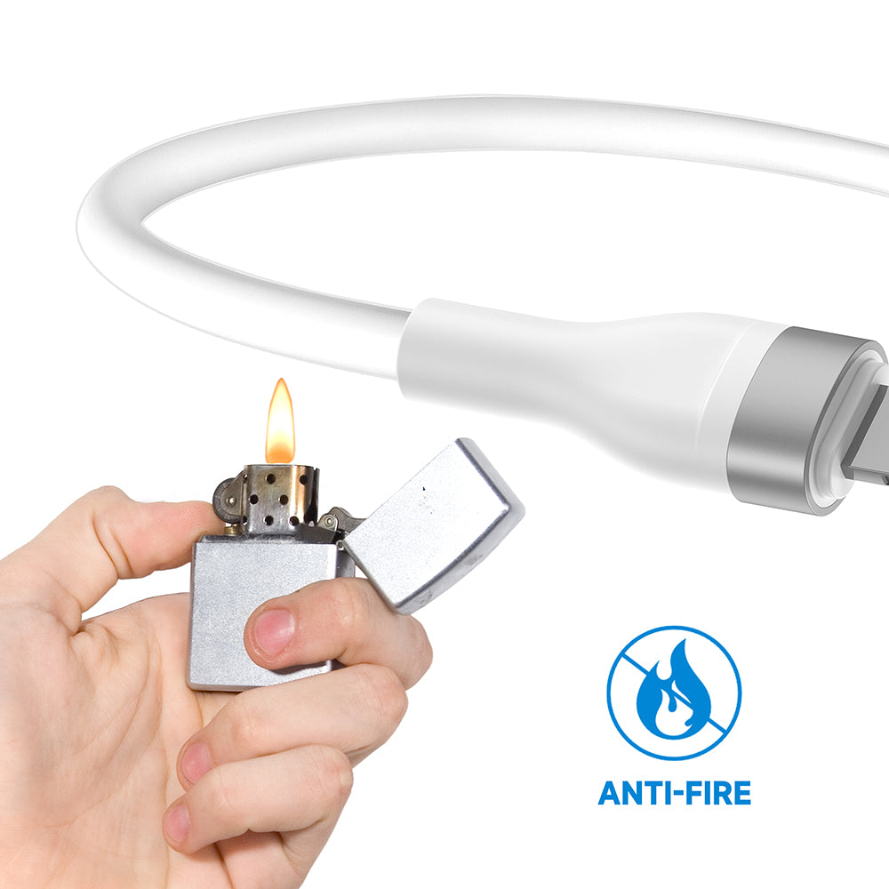 Kabl za prenos podataka i punjenje USB-A - USB-C Lito LD02C, 18W, 1.2m, Beli