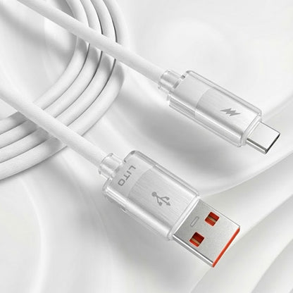 Kabl za Prenos Podataka i Punjenje USB-A - USB-C Lito LD07, 18W, 1m, Beli