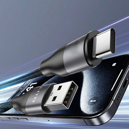 Kabl za podatke i punjenje USB-A - USB-C Lito LD23T, 18W, 1m, Sivi