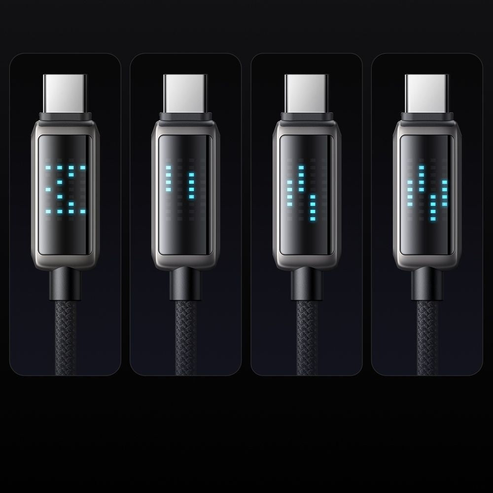 Kabl za Podatke i Punjenje USB-A - USB-C McDodo CA-2350 Display, 100W, 1.2m, Crni