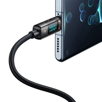 Kabl za prenos podataka i punjenje USB-A - USB-C McDodo CA-3630 Display Auto Power Off, 66W, 1.2m, Crni