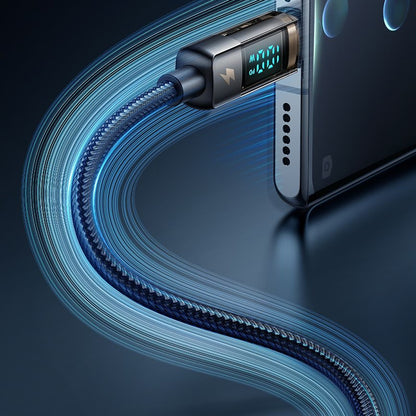 Kabl za prenos podataka i punjenje USB-A - USB-C McDodo CA-3630 Display Auto Power Off, 66W, 1.2m, Crni