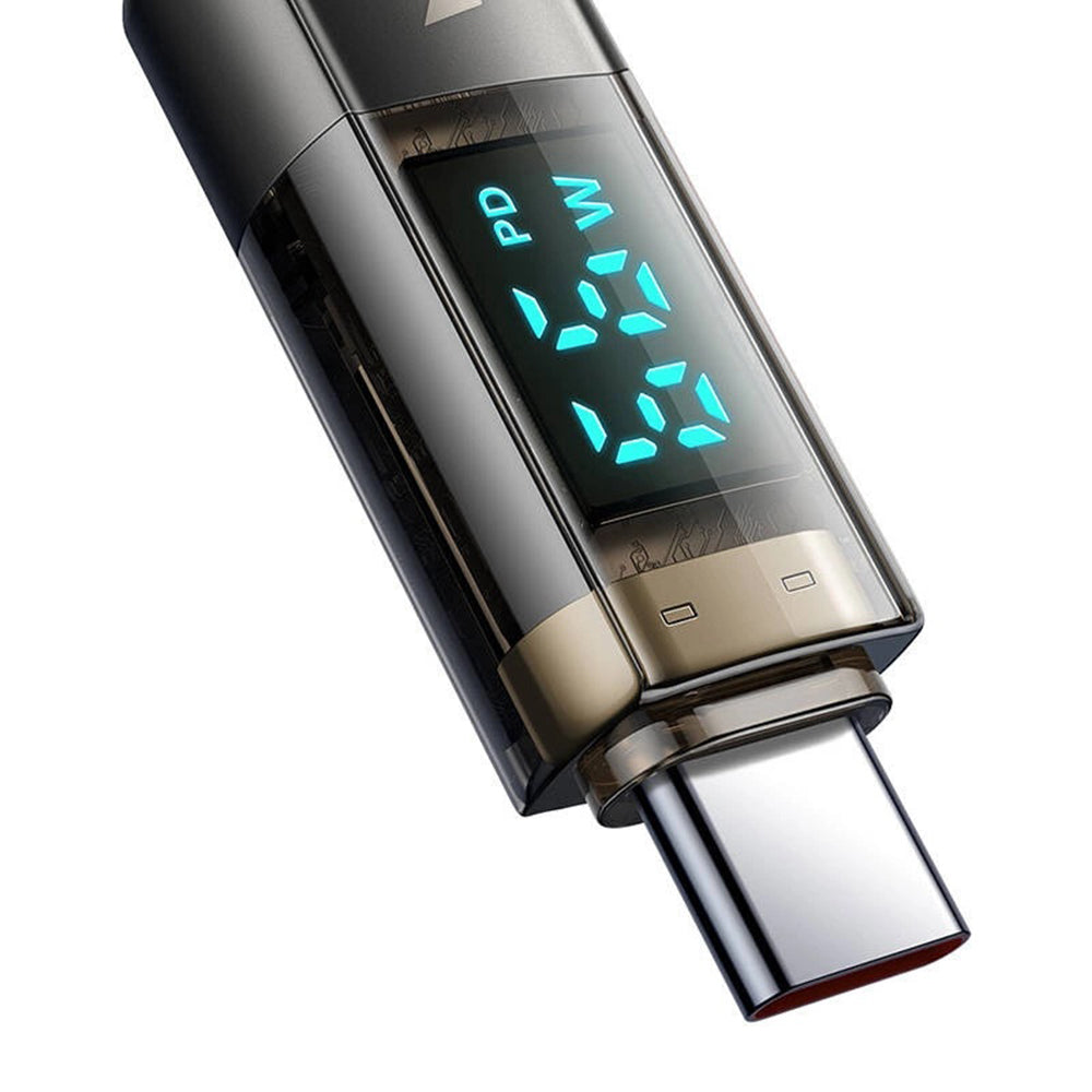 Kabl za prenos podataka i punjenje USB-A - USB-C McDodo CA-3630 Display Auto Power Off, 66W, 1.2m, Crni