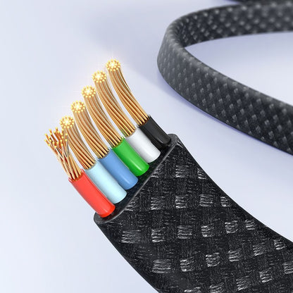 Kabl za prenos podataka i punjenje USB-A - USB-C McDodo CA-4980 Rythm Display, 100W, 1.2m, Crni