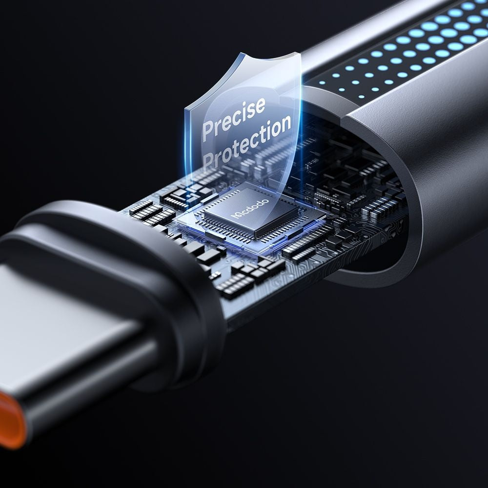 Kabl za podatke i punjenje USB-A - USB-C McDodo CA-5180, 100W, 1.2m, Crni