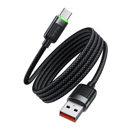Kabl za podatke i punjenje USB-A - USB-C McDodo CA-5650 Self Winding, 66W, 1.2m, Crni