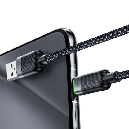 Kabl za podatke i punjenje USB-A - USB-C McDodo CA-5650 Self Winding, 66W, 1.2m, Crni