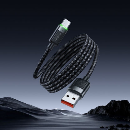 Kabl za podatke i punjenje USB-A - USB-C McDodo CA-5650 Self Winding, 66W, 1.2m, Crni
