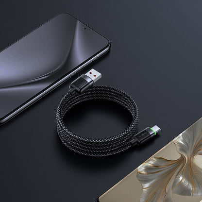 Kabl za podatke i punjenje USB-A - USB-C McDodo CA-5650 Self Winding, 66W, 1.2m, Crni