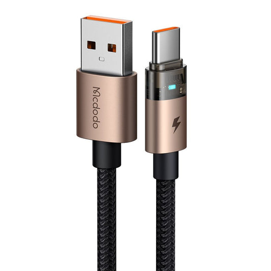 Kabl za Prenos Podataka i Punjenje USB-A - USB-C McDodo CA-6891, 66W, 1.2m, Zlatni