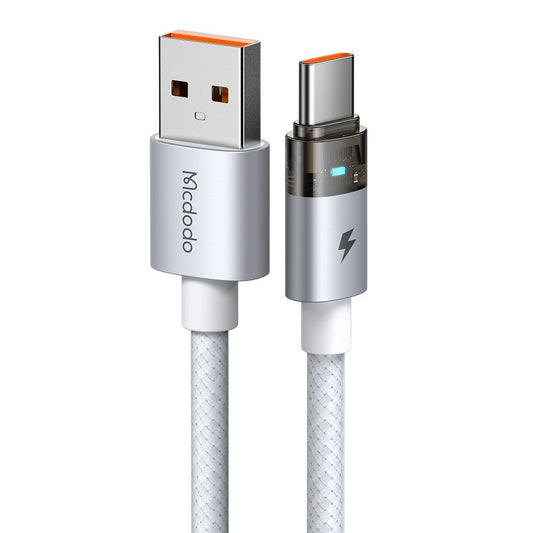 Kabl za prenos podataka i punjenje USB-A - USB-C McDodo CA-6892, 66W, 1.2m, Bela
