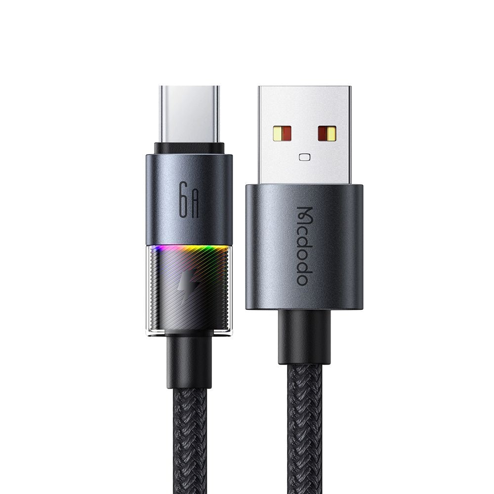 Kabl za Podatke i Punjenje USB-A - USB-C McDodo CA-8180 Colorful, 66W, 1.2m, Crni