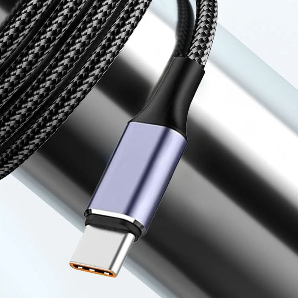 Kabl za prenos podataka i punjenje USB-A - USB-C Techsuit PCB018, 100W, 1m, Crni