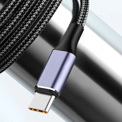 Kabl za prenos podataka i punjenje USB-A - USB-C Techsuit PCB018, 100W, 1m, Crni