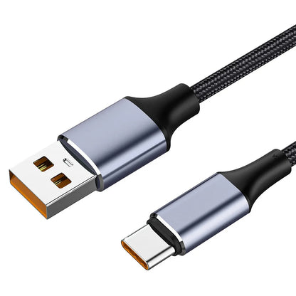 Kabl za prenos podataka i punjenje USB-A - USB-C Techsuit PCB018, 100W, 1m, Crni