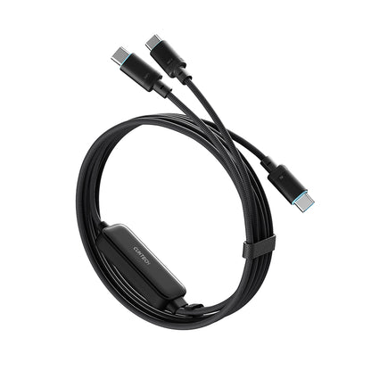 USB-C kabl za prenos podataka i punjenje - 2 x USB-C Cuktech C2C615, 140W, 1.5m, Crni CKC2C615GLBK