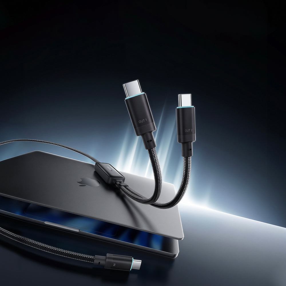 USB-C kabl za prenos podataka i punjenje - 2 x USB-C Cuktech C2C615, 140W, 1.5m, Crni CKC2C615GLBK