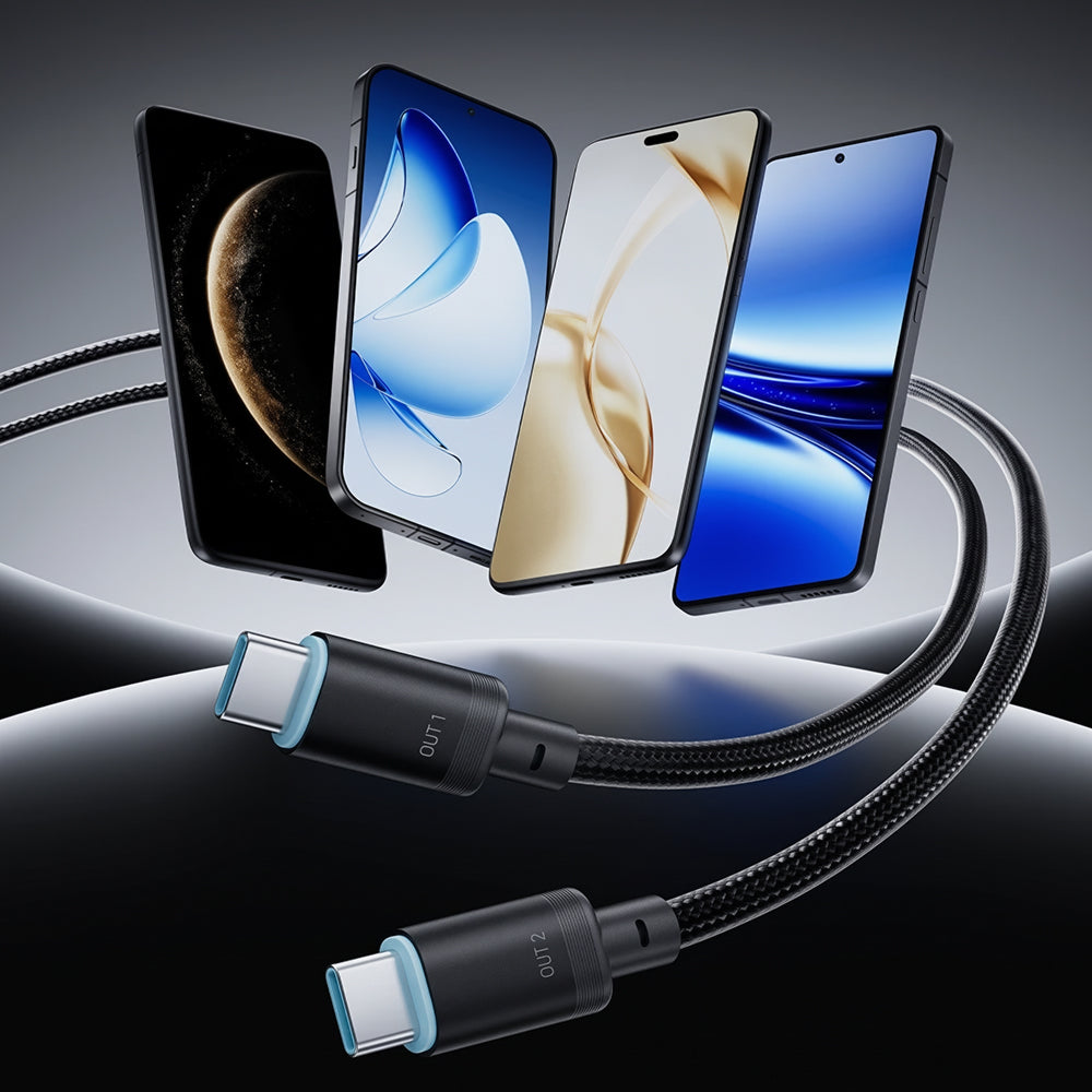 USB-C kabl za prenos podataka i punjenje - 2 x USB-C Cuktech C2C615, 140W, 1.5m, Crni CKC2C615GLBK