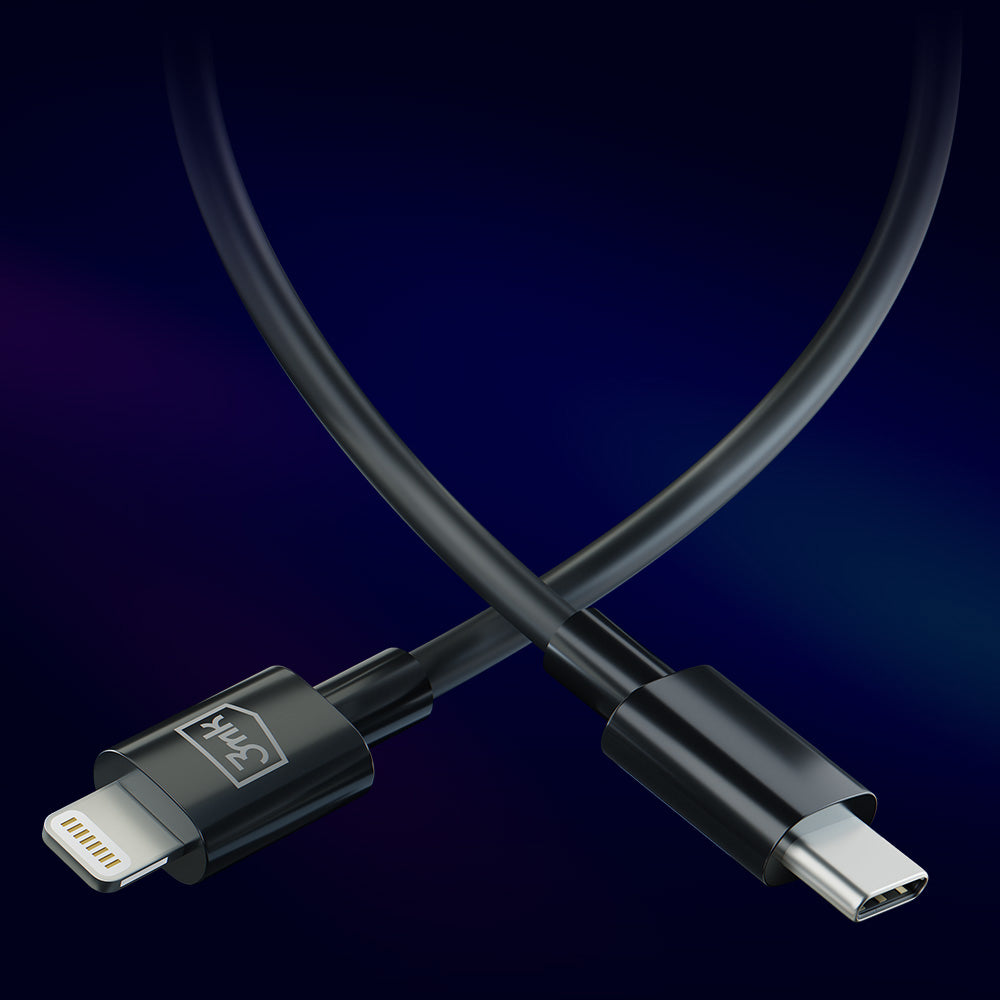 USB-C - Lightning kabl za prenos podataka i punjenje 3MK Hyper, 20W, 1.2m, Bela