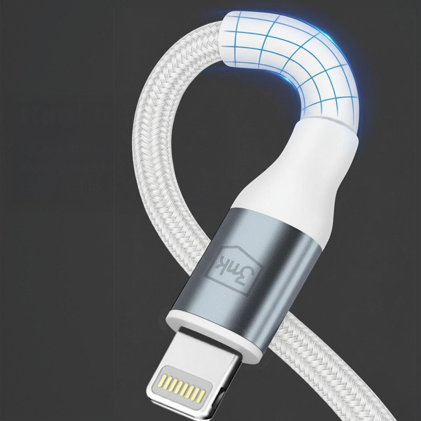 USB-C - Lightning kabl za prenos podataka i punjenje 3MK Hyper N, 27W, 1m, Bela