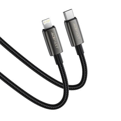 Kabl za prenos podataka i punjenje USB-C - Lightning Acefast C23-01, 30W, 1.2m, Crni