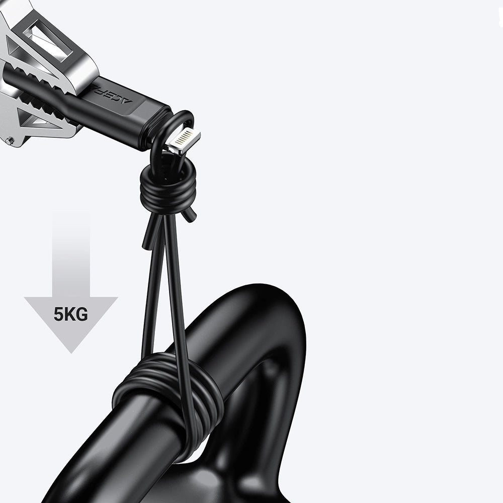 Kabl za prenos podataka i punjenje USB-C - Lightning Acefast C3-01, 30W, 1.2m, Bel