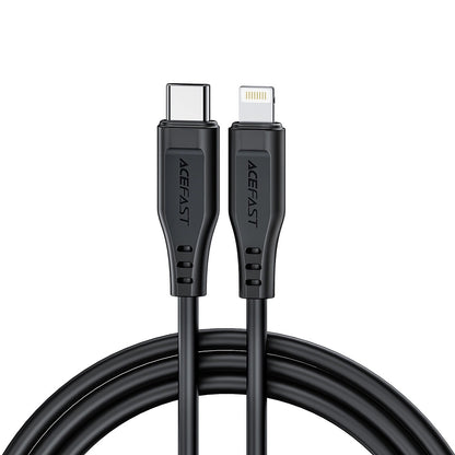 Kabl za prenos podataka i punjenje USB-C - Lightning Acefast C3-01, 30W, 1.2m, Crni