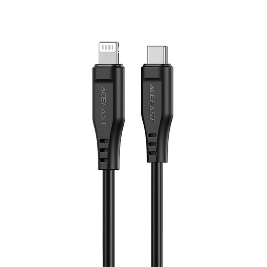 Kabl za prenos podataka i punjenje USB-C - Lightning Acefast C3-01, 30W, 1.2m, Crni