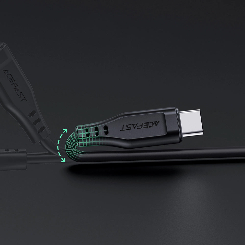 Kabl za prenos podataka i punjenje USB-C - Lightning Acefast C3-01, 30W, 1.2m, Crni