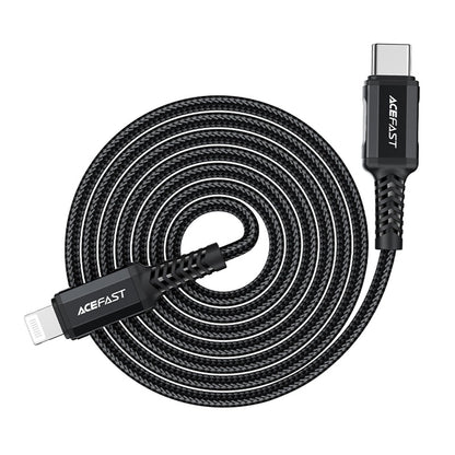 Kabl za prenos podataka i punjenje USB-C - Lightning Acefast C4-01, 30W, 1.8m, Crni