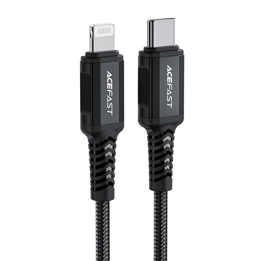 Kabl za prenos podataka i punjenje USB-C - Lightning Acefast C4-01, 30W, 1.8m, Crni
