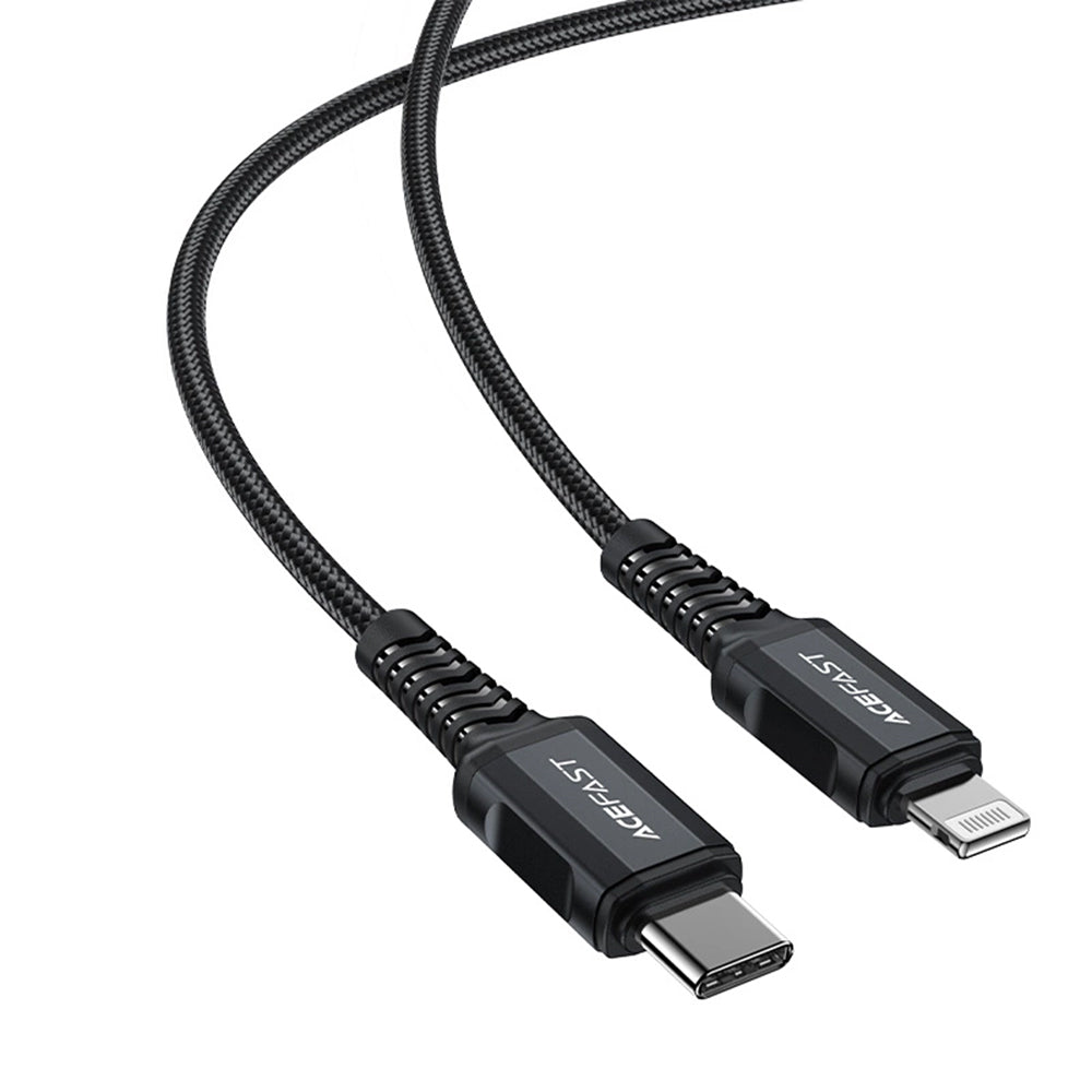 Kabl za prenos podataka i punjenje USB-C - Lightning Acefast C4-01, 30W, 1.8m, Crni