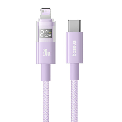 Kabl za prenos podataka i punjenje USB-C - Lightning Baseus Display 2, 20W, 2m, Ljubičasti P10382703511-01