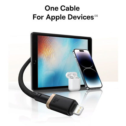 Kabl za prenos podataka i punjenje USB-C - Lightning Baseus Dura Series, 20W, 1m, Zlatno Crni P10377800U01-03