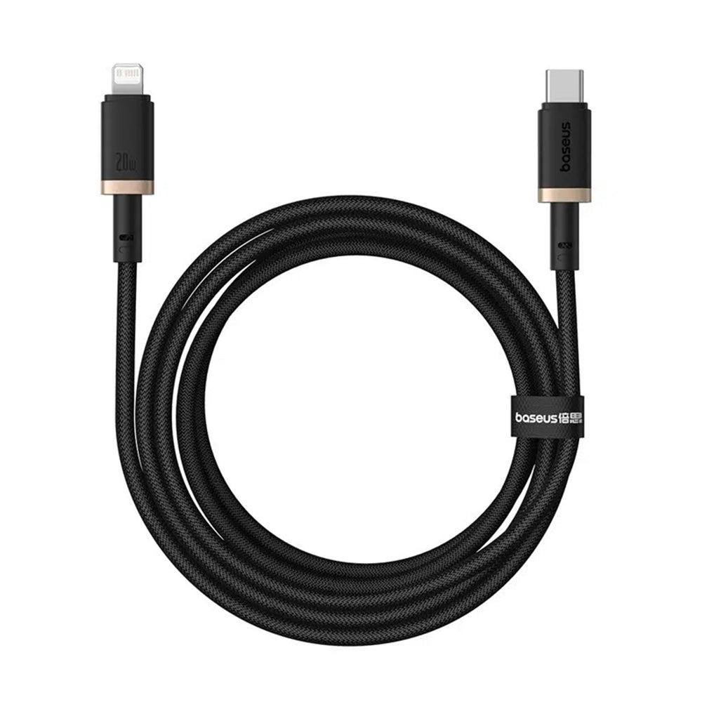 Kabl za prenos podataka i punjenje USB-C - Lightning Baseus Dura Series, 20W, 2m, Zlatno Crni P10377800U01-02
