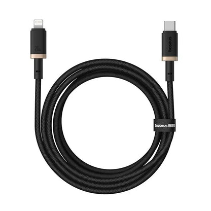 Kabl za prenos podataka i punjenje USB-C - Lightning Baseus Dura Series, 20W, 2m, Zlatno Crni P10377800U01-02