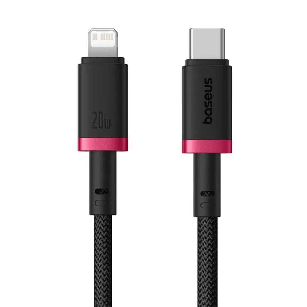 Kabl za prenos podataka i punjenje USB-C - Lightning Baseus Dura Series, 20W, 2m, Crveno Crni E0420802