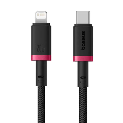 Kabl za prenos podataka i punjenje USB-C - Lightning Baseus Dura Series, 20W, 2m, Crveno Crni E0420802