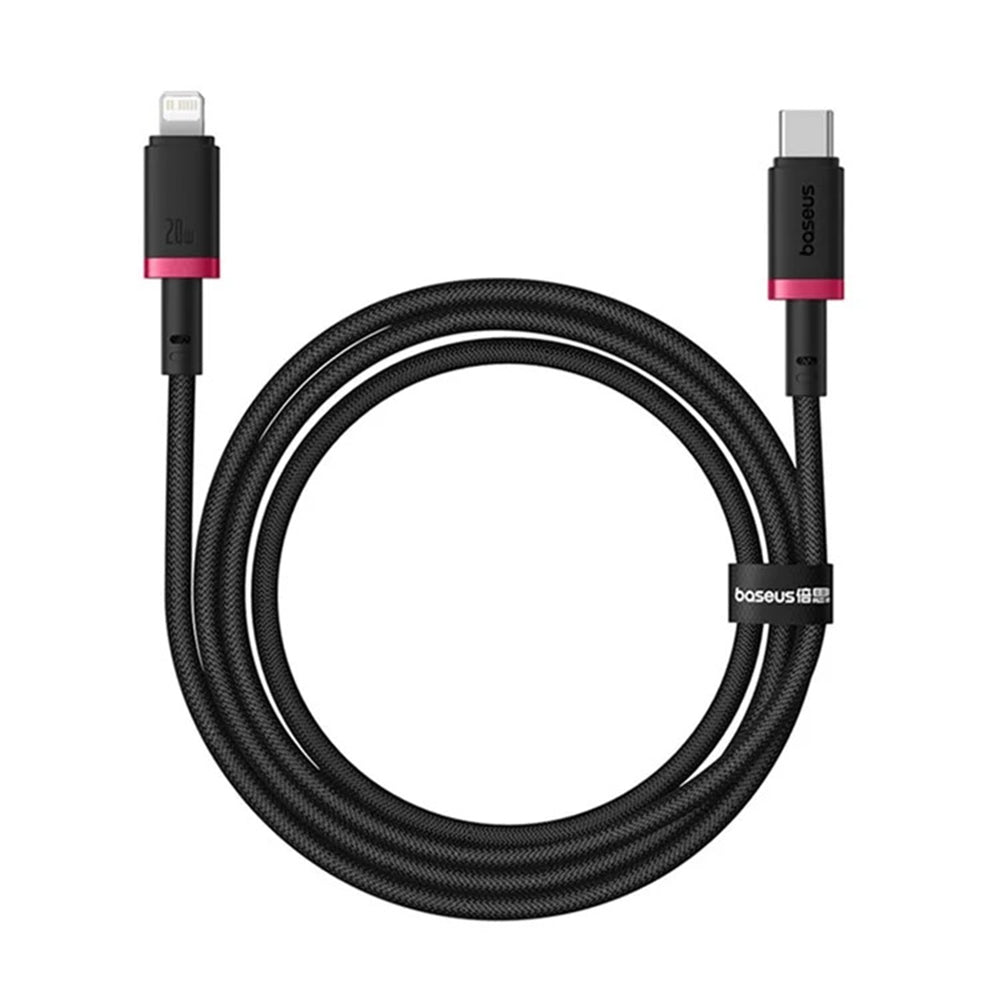 Kabl za prenos podataka i punjenje USB-C - Lightning Baseus Dura Series, 20W, 2m, Crveno Crni E0420802