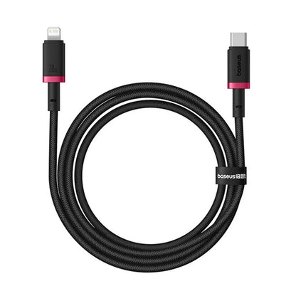 Kabl za prenos podataka i punjenje USB-C - Lightning Baseus Dura Series, 20W, 2m, Crveno Crni E0420802