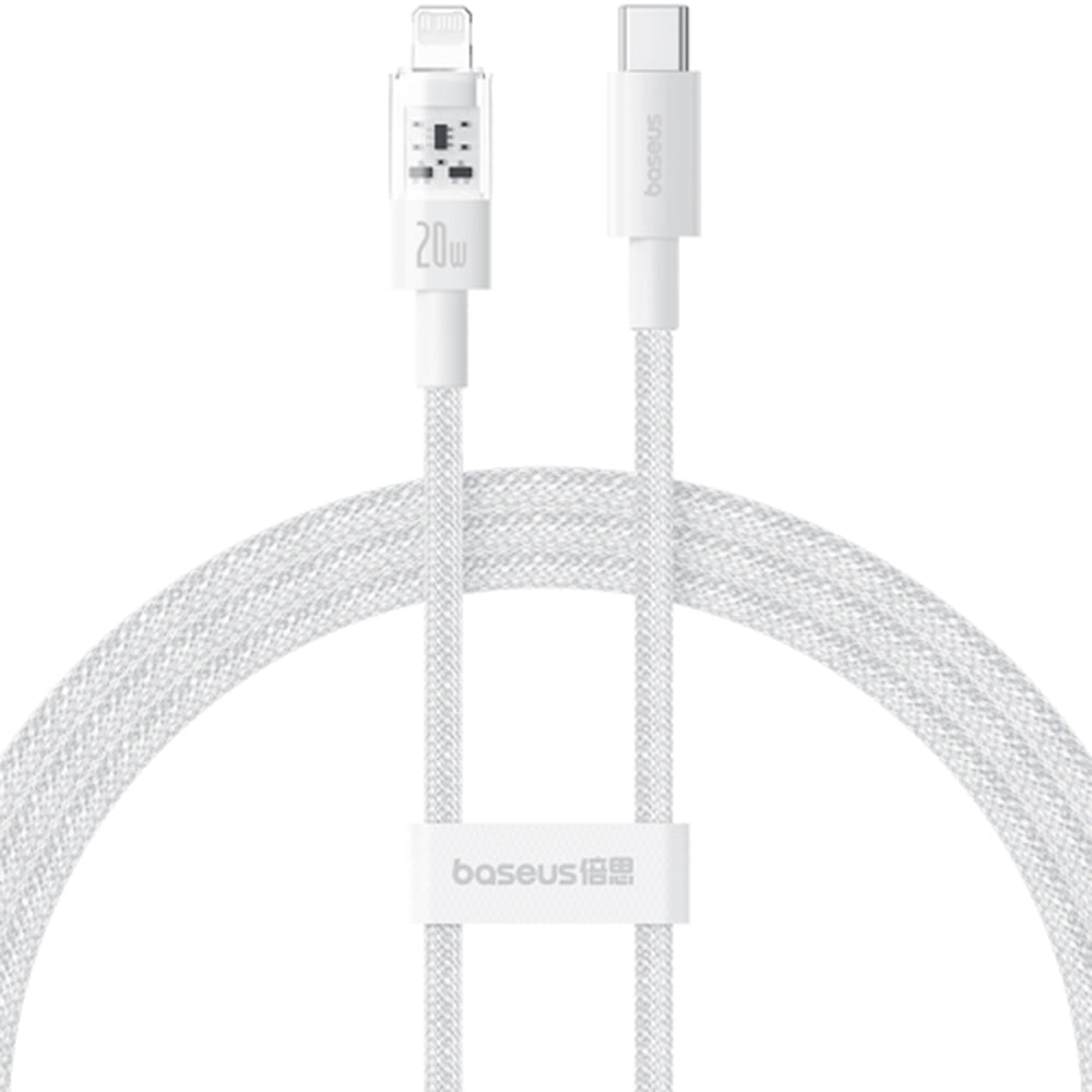 Kabl za Prenos Podataka i Punjenje USB-C - Lightning Baseus Gem, 20W, 2m, Beli P10373001211-01