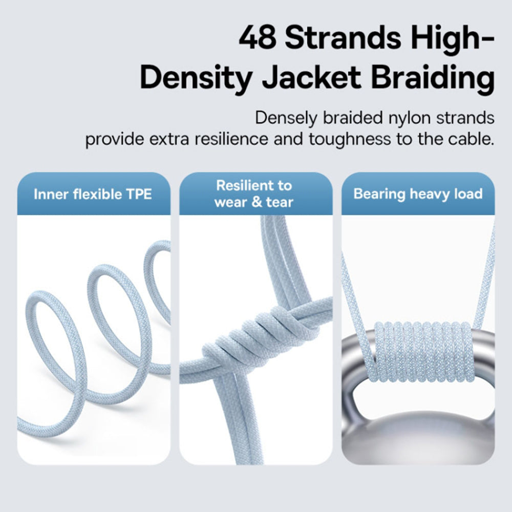 Kabl za Prenos Podataka i Punjenje USB-C - Lightning Baseus Gem, 20W, 2m, Plavi P10373001311-01