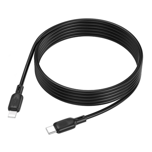 Kabl za prenos podataka i punjenje USB-C - Lightning Borofone BX113 Lenny, 27W, 2m, Crni