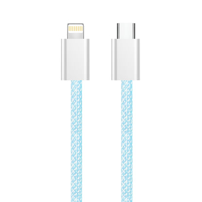 Kabl za prenos podataka i punjenje USB-C - Lightning ColorWay CW-CBPDCL061, 27W, 1m, Plavi