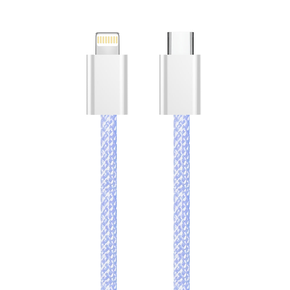 Kabl za prenos podataka i punjenje USB-C - Lightning ColorWay CW-CBPDCL061, 27W, 1m, Ljubičasti