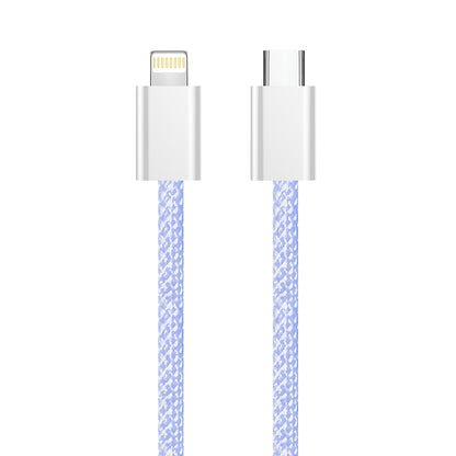 Kabl za prenos podataka i punjenje USB-C - Lightning ColorWay CW-CBPDCL061, 27W, 1m, Ljubičasti